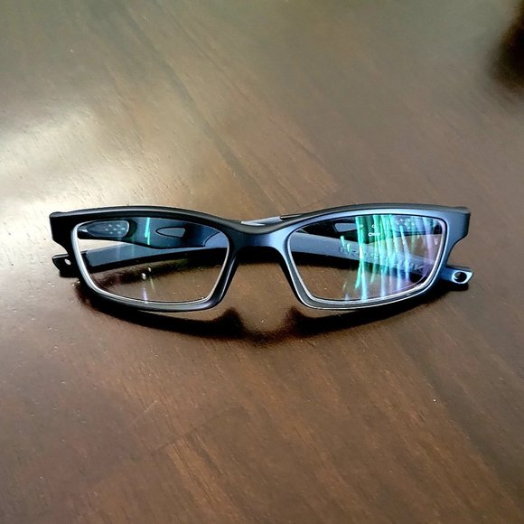 OAKLEY CROSSLINK PRESCRIPTION RX GLASSES FRAMES MENS BLACK EYE MEASUREMENT 53-17 - Picture 2 of 8